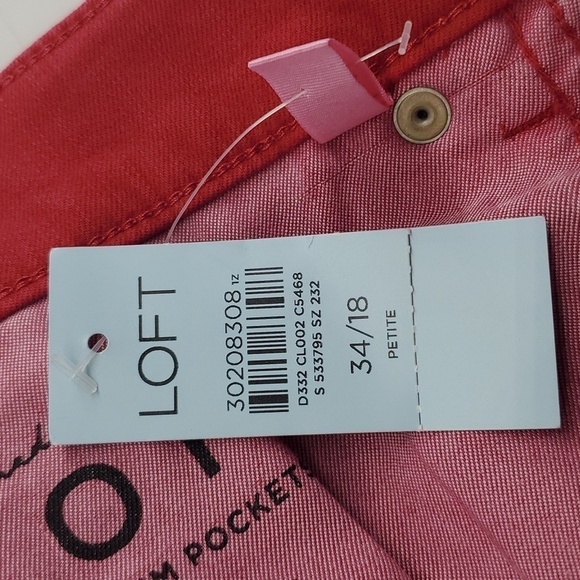 Loft High Waist Skinny Crop New 18 Petite 34W - Picture 6 of 9